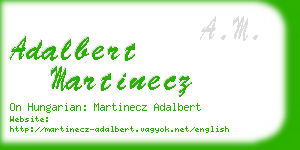 adalbert martinecz business card